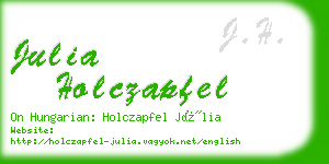 julia holczapfel business card